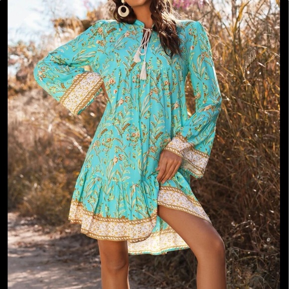 Boho paisley print Dress - Picture 7 of 9
